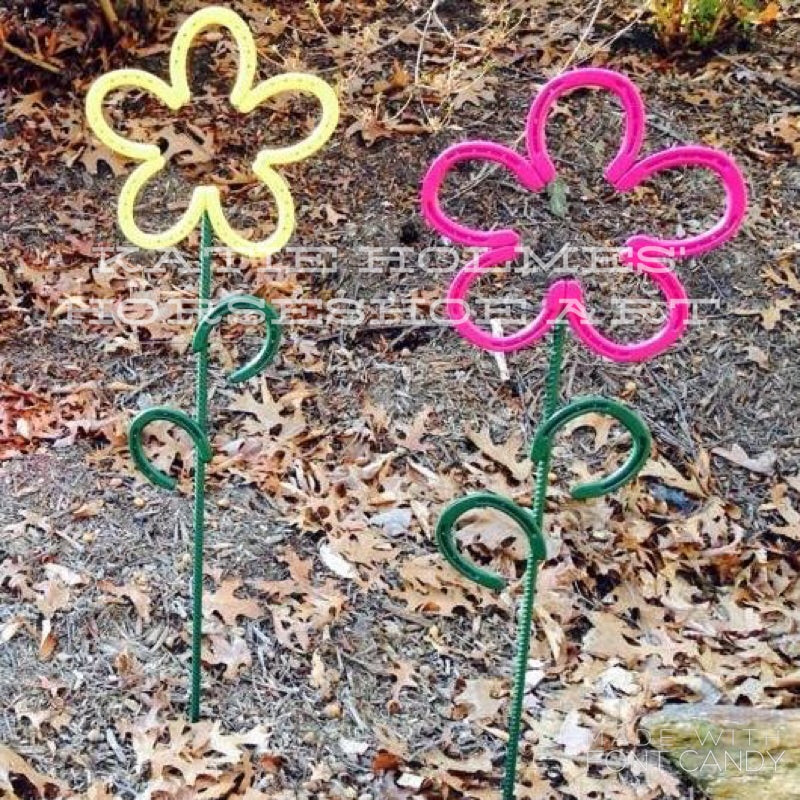 Short painted flowers