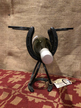 Single wine bottle and glass holder