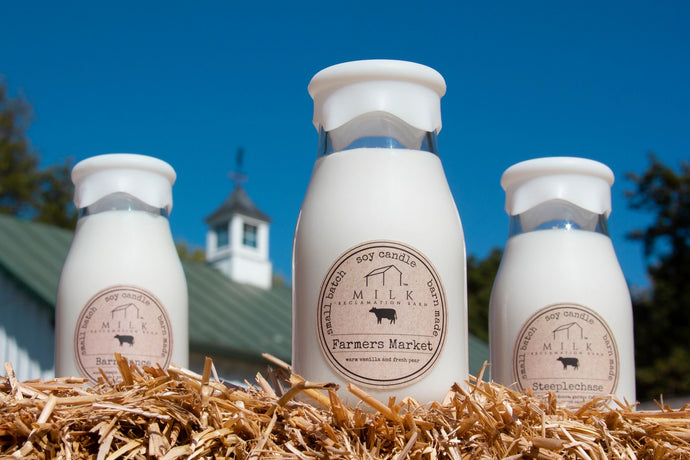 Soy Milk Bottle Candles