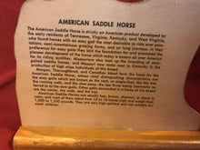 Vintage American saddle Horse