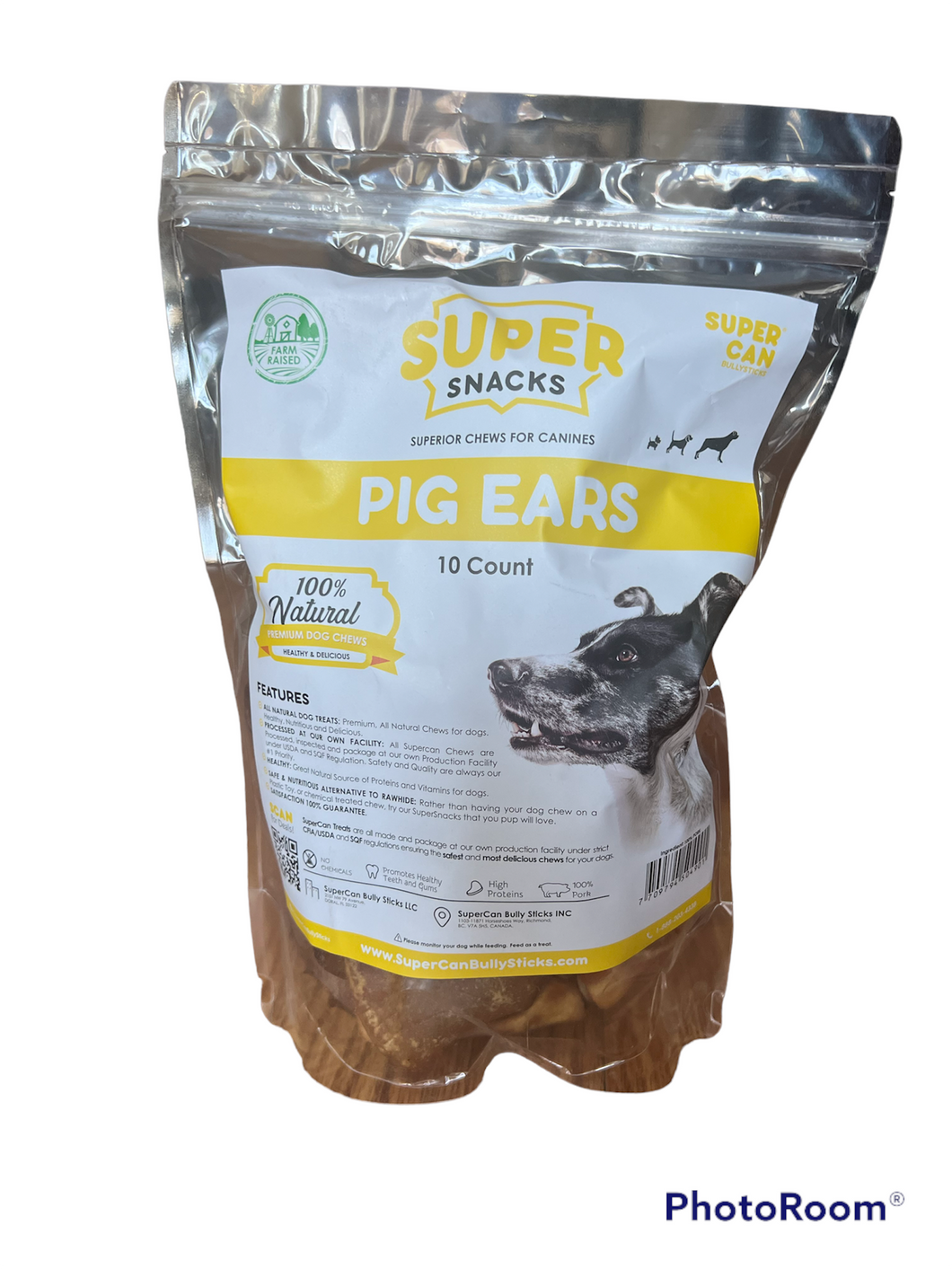 10 pack jumbo pig ears Katie Holmes Horseshoe Art